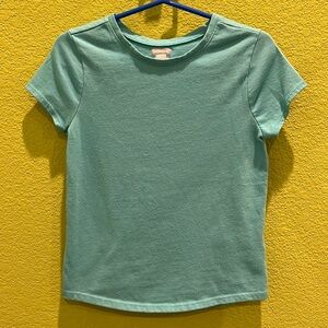 Solid aqua tee!